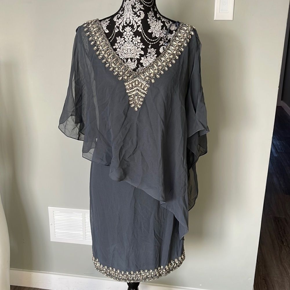 JKARA Hand Made Sequin Dress NEW